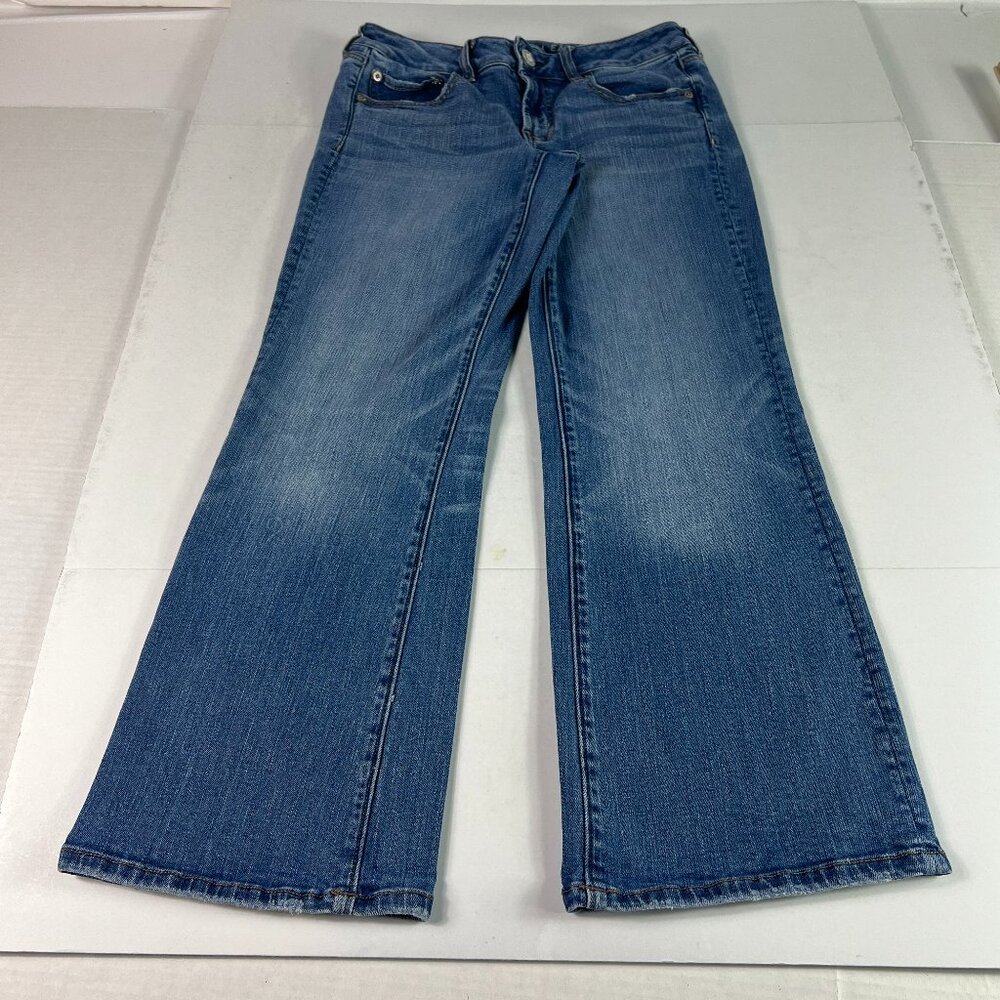 American Eagle Jeans Women's 29x26* Favorite Boyfriend Boot Blue Denim Tag 6 XS